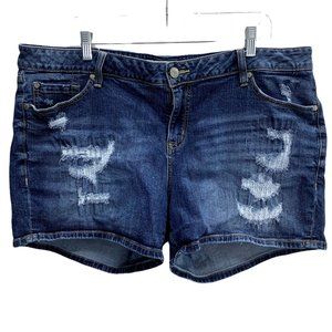 Torrid High-Rise Distressed Denim Shorts 20